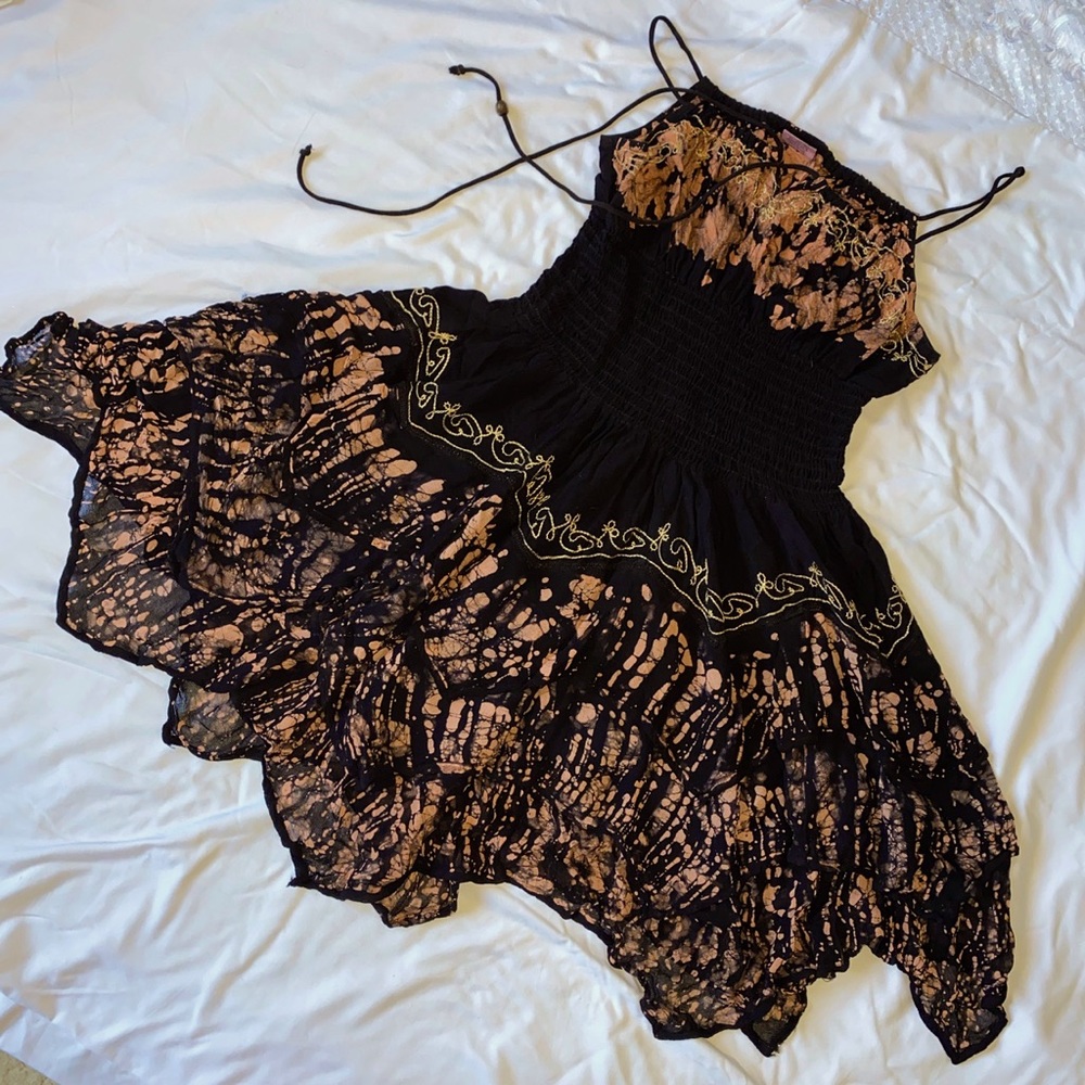 Boutique dress from New Orleans, Sumer dress, draw string spaghetti strap